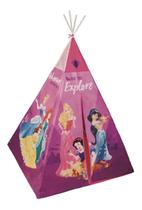 Barraca Tenda Menina Infantil Princesas Disney Rosa Festa do Pijama Fácil de Usar 152x95x95 cm