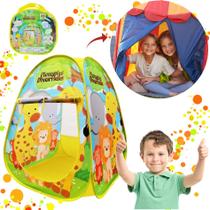 Barraca Toca Cabana Infantil Floresta Divertida Dobrável Barraca Toca Cabana Infantil Floresta Divertida Dobrável