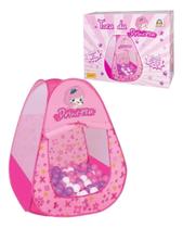 Barraca Toca Cabana Infantil Princesa com 60 Bolinhas Barraca Toca Cabana Infantil Princesa com 60 Bolinhas