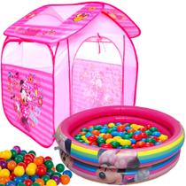 Barraca Toca Com Bolinhas Infantil Casa Toquinha Criança Menina Minnie Dobrável Piscina Banheira Inflável 21 Litros Barraca Toca Com Bolinhas Infantil Casa Toquinha Criança Menina Minnie Dobrável Piscina Banheira Inflável 21 Litros