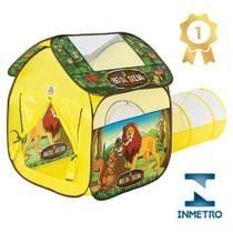 Barraca Toca Com Túnel Cabana Rei Leão 2 Em 1 Selva Menino Barraca Toca Com Túnel Cabana Rei Leão 2 Em 1 Selva Menino