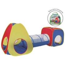 Barraca Toca Infantil 3x1 Com Túnel Inmetro Barraca Toca Infantil 3x1 Com Túnel Inmetro