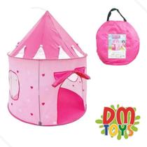 Barraca Toca Infantil Castelo Das Princesas Rosa Meninas Dm Toys
