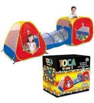 Barraca Toca Infantil com Tunel 3 Em 1 C/150 Bolinhas - Braskit