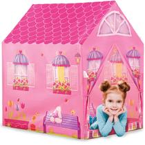 Barraca Toca Infantil Dobrável Casinha Tenda Rosa Original