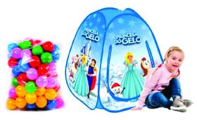 Barraca Toca Pop Up Infantil Princesa Gelo + 50 Bolinhas