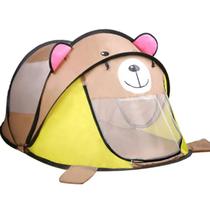 Barraca Ursinho 3d Poliéster Ecologico Auto Montável Anti Mosquito 182cm Anti Alérgico Inmetro