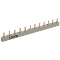 Barramento Bifásico 80A 2x6 para 12 Disjuntores Steck S2F210B Barramento Bifásico 80A 2x6 para 12 Disjuntores Steck S2F210B