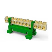 Barramento Borneira P/ Fio Terra Verde 12 Polos Enerbras