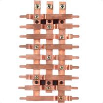Barramento Central 80A Trifásico para 18 Circuitos