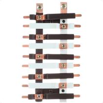 Barramento Central Bifásico Isolado 80A para 18 Circuitos