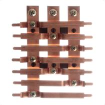 Barramento Central Trifásico 225A para 14 Circuitos