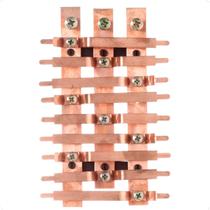 Barramento Central Trifásico 225A para 18 Circuitos