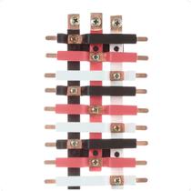 Barramento Central Trifásico Isolado 100A para 18 Circuitos