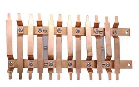 Barramento cobre Bifásico para 16 disjuntores Cemar 16S Barramento cobre Bifásico para 16 disjuntores Cemar 16S