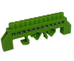 Barramento din distr vd terra 12p c/proteçao sibratec