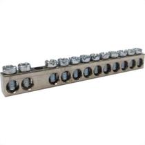 Barramento Neutro/Terra Cemar 07 Furos 989541 - Kit C/10 Barramento Neutro/Terra Cemar 07 Furos 989541 - Kit C/10