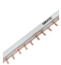 Barramento pente din tripolar 63a 1mt sibratec Barramento pente din tripolar 63a 1mt sibratec