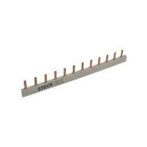 Barramento Pente Monofásico Din 12 Disjuntores - Steck Barramento Pente Monofásico Din 12 Disjuntores - Steck