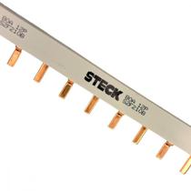 Barramento Steck Bifasico Din Para 12 Disjuntores 80A. - S2F210B Barramento Steck Bifasico Din Para 12 Disjuntores 80A. - S2F210B