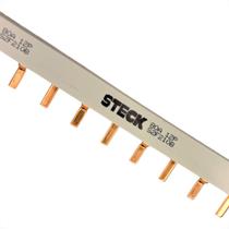 Barramento Steck Bifasico Din Para 12 Disjuntores 80A. - S2F210B Barramento Steck Bifasico Din Para 12 Disjuntores 80A. - S2F210B