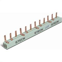Barramento Steck Trifasico 3X 4 Disjuntores Din 80A S3F210B Barramento Steck Trifasico 3X 4 Disjuntores Din 80A S3F210B