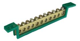 Barramento Terra 11 Terminais Verde SBT11 Steck