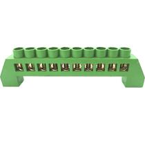 Barramento Terra Universal Borne Terminal Aterramento Barra com 10 Furos