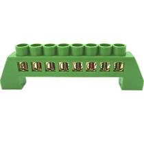 Barramento Terra Universal Borne Terminal Aterramento Barra com 8 Furos