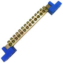 Barramento Universal Neutro Terminal Barra Borne Derivação com 14 Furos