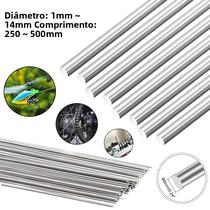 Barras De Aço Inoxidável De 1mm a 14mm De Diâmetro, 250, 330, 500mm, Eixos Redondos Para Artesanato