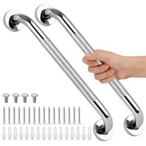 Barras de apoio de chuveiro HZXFG 16 cm de aço inoxidável antiderrapantes x2