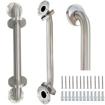 Barras de apoio Lifeassist 304 em aço inoxidável de 40 cm de níquel escovado Barras de apoio Lifeassist 304 em aço inoxidável de 40 cm de níquel escovado