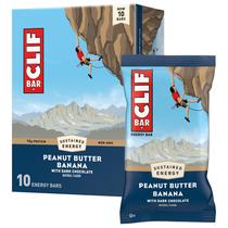 Barras de Energia CLIF Bar Manteiga de Amendoim Banana com Chocolate Amargo Pacote com 10 Barras de Energia CLIF Bar Manteiga de Amendoim Banana com Chocolate Amargo Pacote com 10