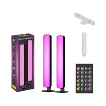 Barras De Luz LED RGB USB Com Sincronização Musical, Lâmpada Ambiente Para Desktop Com Controle
