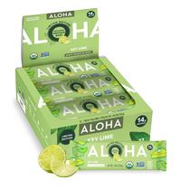 Barras de Proteína ALOHA Key Lime Veganas com Baixo Teor de Açúcar e Sem Glúten