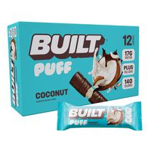 Barras de Proteína Built Puff Coconut - 17g de Proteína - Pacote com 12 Unidades Barras de Proteína Built Puff Coconut - 17g de Proteína - Pacote com 12 Unidades