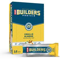 Barras de proteína CLIF Builder's Vanilla Ammond 12x68g