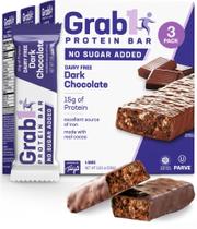 Barras de proteína GRAB1 Chocolate amargo sem açúcar 12g de proteína Barras de proteína GRAB1 Chocolate amargo sem açúcar 12g de proteína