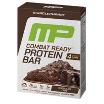 Barras de proteína MusclePharm Combat Ready Chocolate 80g 4 barras Barras de proteína MusclePharm Combat Ready Chocolate 80g 4 barras
