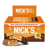 Barras de proteína N! CK'S Chocolate Amendoim 15g de proteína 200kcal x12