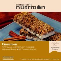 Barras de Proteína Nutmeg State Nutrition Sabor Canela 7 Unidades 15g Barras de Proteína Nutmeg State Nutrition Sabor Canela 7 Unidades 15g