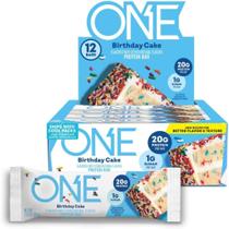 Barras de proteína ONE Birthday Cake sem glúten 20g Proteína 12x60g