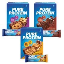 Barras de proteína, pacote variado de chocolate com proteína pura, 18 quilates Barras de proteína, pacote variado de chocolate com proteína pura, 18 quilates