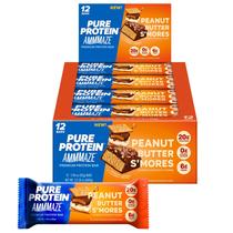 Barras de Proteína Pure Protein AMMMAZE Smores com Pasta de Amendoim 12 un.