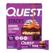 Barras de proteína Quest Stacks Brownie à la Mode 4 unidades