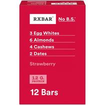 Barras de proteína RXBAR Morango 12 g de proteína sem glúten 660 ml Barras de proteína RXBAR Morango 12 g de proteína sem glúten 660 ml