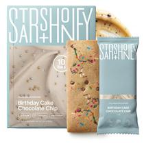 Barras de Proteína Stars + Honey Sabor Bolo de Aniversário com Gotas de Chocolate 14 g de Proteína 10 Unidades Barras de Proteína Stars + Honey Sabor Bolo de Aniversário com Gotas de Chocolate 14 g de Proteína 10 Unidades