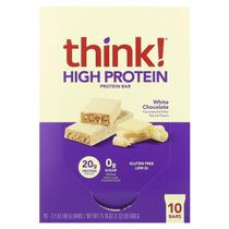 Barras de proteína ThinkThin High White Chocolate 10x60g