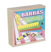 Barras E Medidas MDF 110 Peças 1109 - Carlu Brinquedos